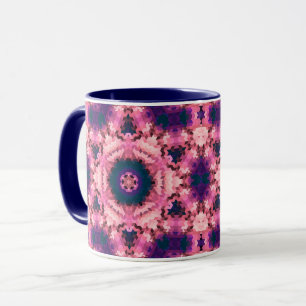 Mug Mandala abstrait kaléidoscope formes rondes cercle