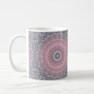 Mug Mandala abstrait rond motif sans couture kaléidosc