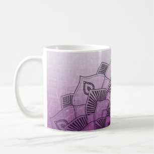 Mug Mandala Abstrait Zen Violet