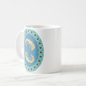 Mug Mandala aquatique d'insecte d'insecte de mouche de (Devant gauche)