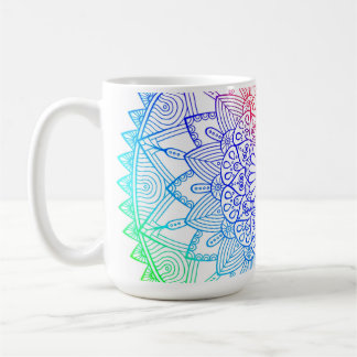 Mug Mandala Arc-en-Ciel