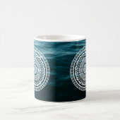 Mug Mandala Blanc Laissez la mer vous libérer (Centre)