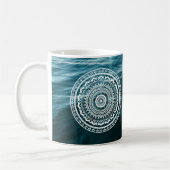 Mug Mandala Blanc Laissez la mer vous libérer (Gauche)