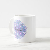 Mug Mandala bleu (Devant gauche)
