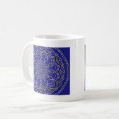 Mug Mandala bleu (Devant gauche)