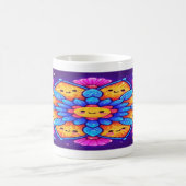 Mug “Mandala Bloom: Sip Joyfully in Neon Kawaii” (Centre)