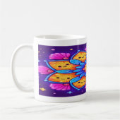 Mug “Mandala Bloom: Sip Joyfully in Neon Kawaii” (Gauche)