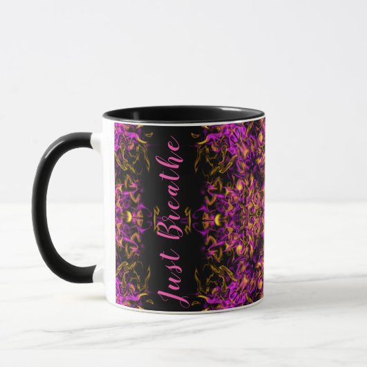 Mug Mandala Bohème Pink Psychedelic Breathe (Gauche)