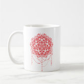 Mug Mandala burgundy Indian (Gauche)