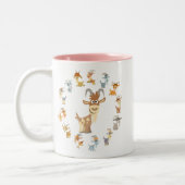 Mug Mandala Chèvre de Dessin Animé Mignon (Gauche)