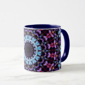 Mug Mandala Circle géométrique Fractal Rétro Hippie Mu (Devant droit)