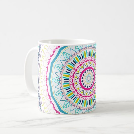 Mug mandala coloré (Devant gauche)