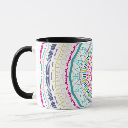 Mug mandala coloré (Gauche)