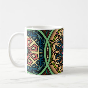 Mug Mandala coloré : Vintage main florale tirée