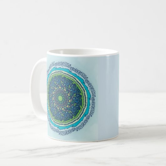 Mug Mandala d'alphabet (Devant gauche)