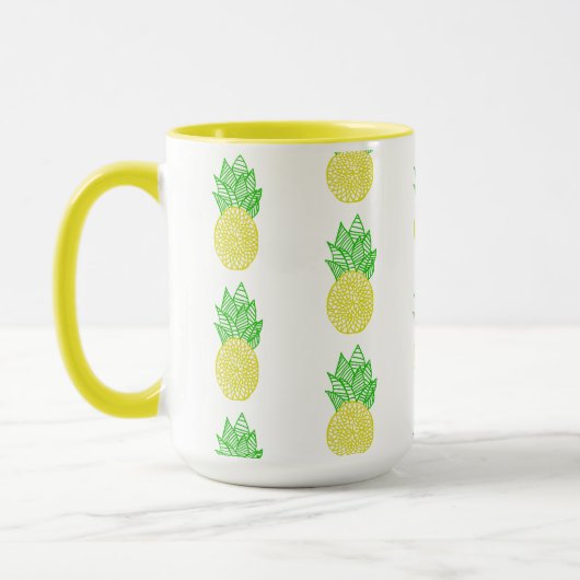 Mug Mandala d'ananas (Gauche)