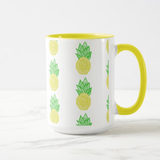 Mug Mandala d'ananas (Droite)