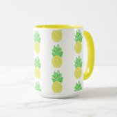 Mug Mandala d'ananas (Devant droit)