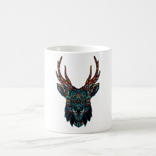 Mug Mandala de cerfs (Centre)