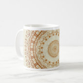 Mug Mandala de Désir en Jaune doré (Devant gauche)