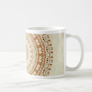 Mug Mandala de Désir en Jaune doré