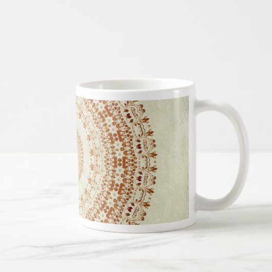 Mug Mandala de Désir en Jaune doré (Droite)