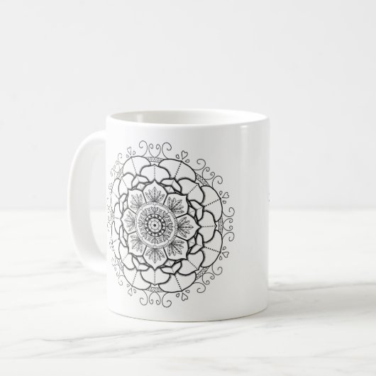 Mug Mandala de manne (Devant gauche)