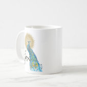 Mug Mandala de paon (Devant gauche)