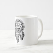 Mug Mandala de recherche de vision de Dreamcatcher (Devant droit)