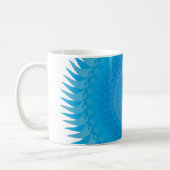 Mug Mandala de soleil bleu clair (Gauche)