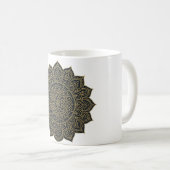 Mug Mandala d'or et de marine (Devant droit)