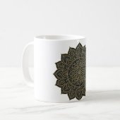 Mug Mandala d'or et de marine (Devant gauche)