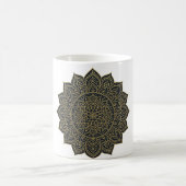 Mug Mandala d'or et de marine (Centre)
