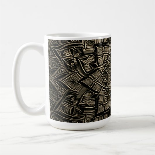 Mug Mandala doré (Gauche)