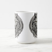 Mug Mandala du Loup Féroce : Symbole de Force (Centre)