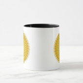 Mug Mandala du Soleil en Jaune (Centre)
