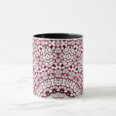 Mug Mandala est gris bordeaux (Centre)