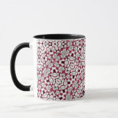 Mug Mandala est gris bordeaux (Gauche)