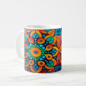 Mug Mandala Ethnique Audacieux (Devant gauche)