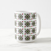 Mug Mandala flocon de neige de Noël (Devant droit)