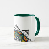 Mug Mandala floral (Devant droit)