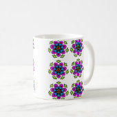 Mug Mandala floral à motif continu (Devant droit)