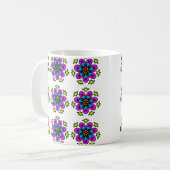 Mug Mandala floral à motif continu (Devant gauche)