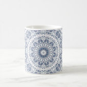 Mug Mandala florale bleu poussiéreux (Centre)