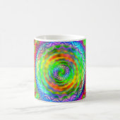Mug Mandala fractal tie-dye arc-en-ciel (Centre)