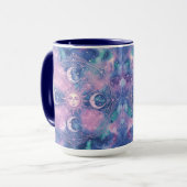 Mug Mandala Galaxie Nébuleuse Soleil & Lune Céleste (Devant gauche)