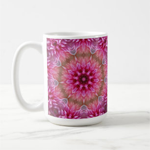 Mug Mandala géométrique motif fleur rose-67545