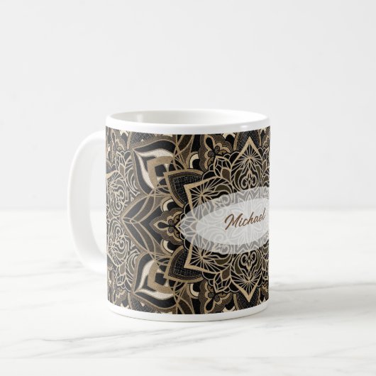 Mug Mandala Gold (Devant gauche)