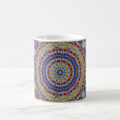Mug Mandala jaune bleu (Centre)