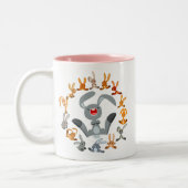 Mug Mandala Lapins Dessin Animé Mignon (Gauche)